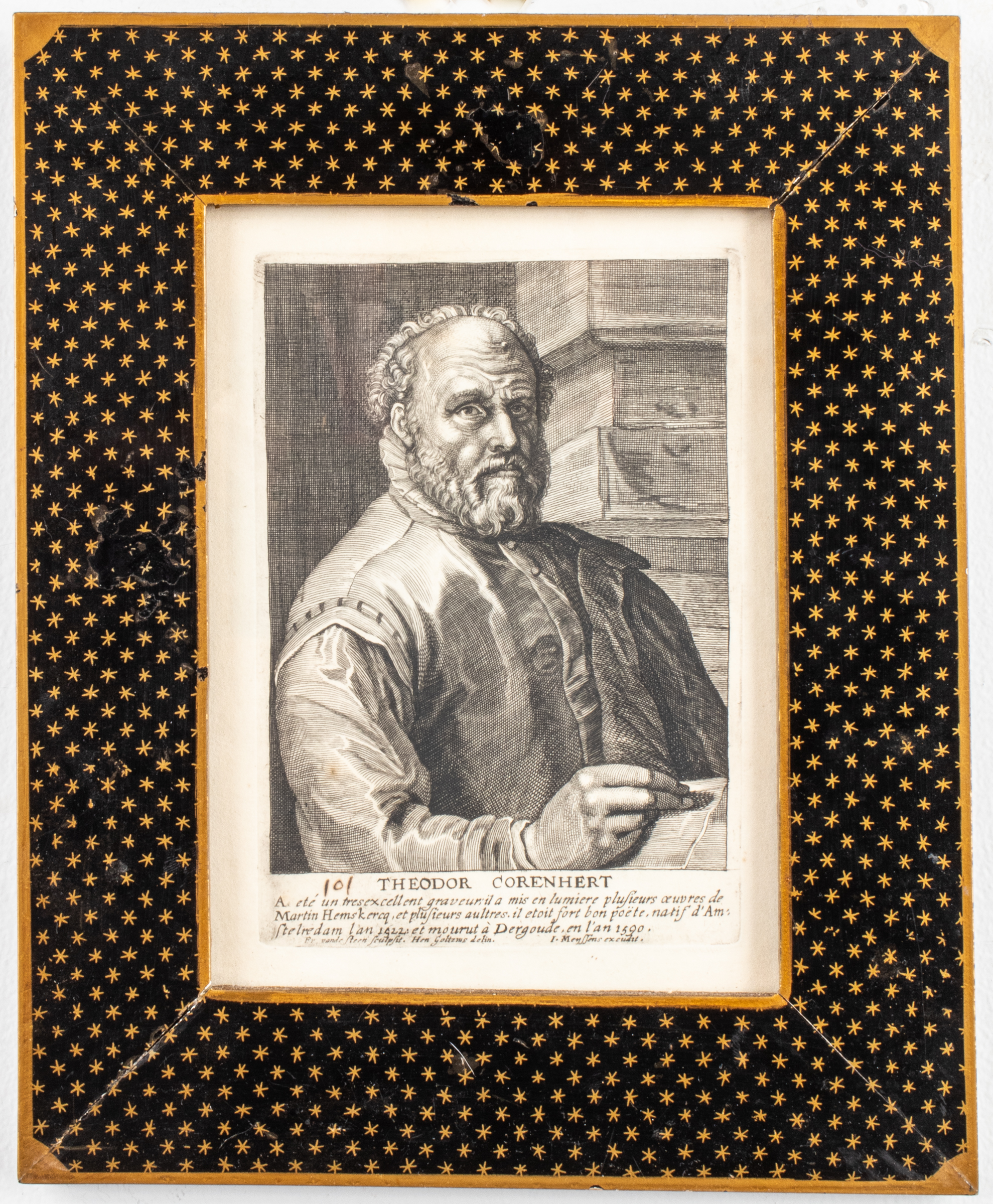 17TH C. ENGRAVING OF THEODOR