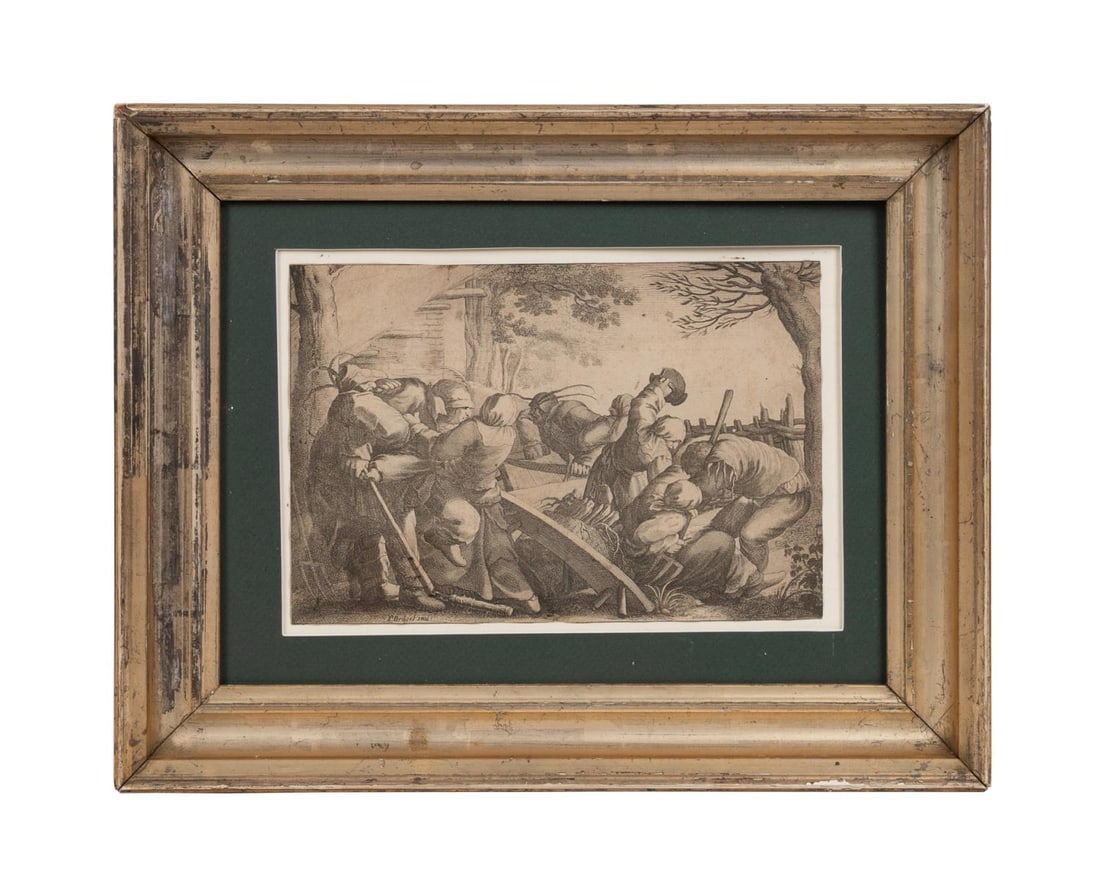 17TH C ETCHING AFTER PIETER