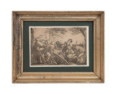 17TH C ETCHING AFTER PIETER BR