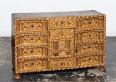 17TH C. GILT WALNUT SPANISH VA