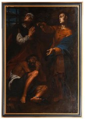 17TH C. ITALIAN O/C 'JOSEPH IN