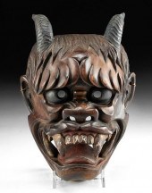 17TH C. JAPANESE EDO NOH MASK