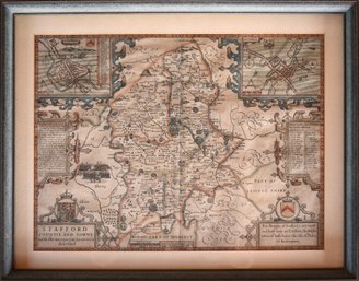17th C. John Speed hand colored