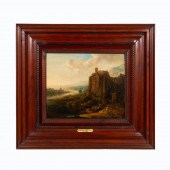 17TH C. LANDSCAPE, O/B, ATTR.
