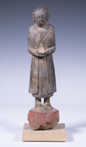 17TH C. LAO STANDING GILT WOOD