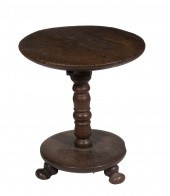 17TH C. OAK DOUBLE TIER SIDE T
