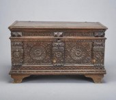 17TH C. OAK DOWER CHESTA dower