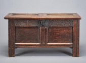 17TH C. OAK DOWER CHESTAn oak