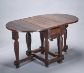 17TH C. OAK DROP LEAF TAVERN T