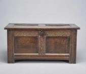 17TH C. OAK PANELLED COFFERA p