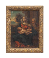 17TH C. OLD MASTER, HOLY FAMIL