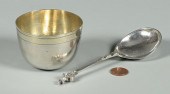 17TH C. SILVER CUP, ANOINTING