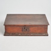 17TH C. STYLE OAK BIBLE BOXEng