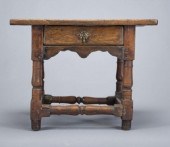 17TH C. STYLE OAK LOW TABLEAn