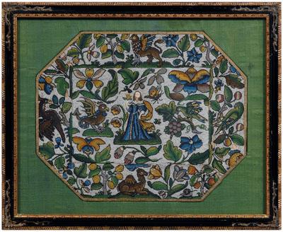 17th century beaded embroidery,
