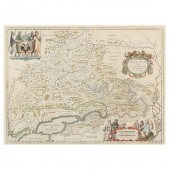 17TH CENTURY BLAEU MAP OF RUSS
