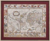 17th Century Blaeu World Map "