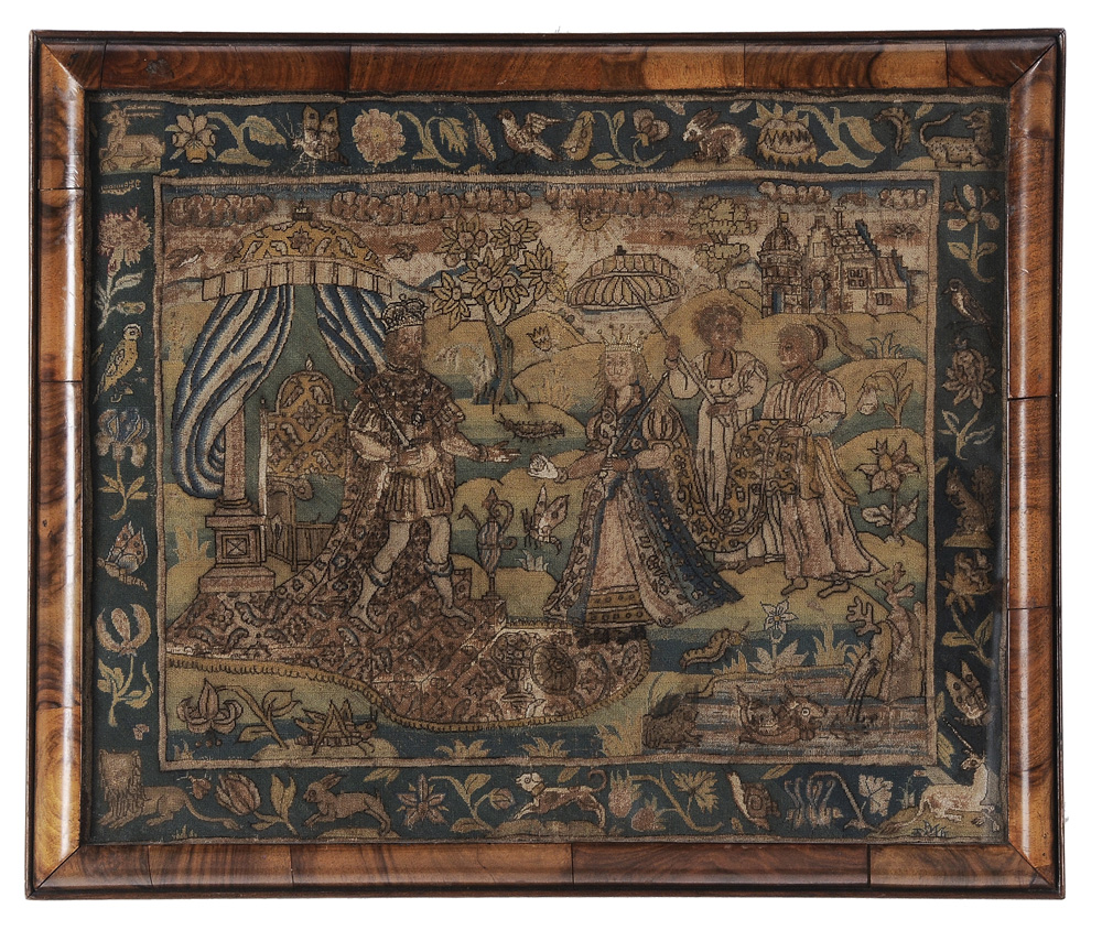 17th Century Embroidered Panel