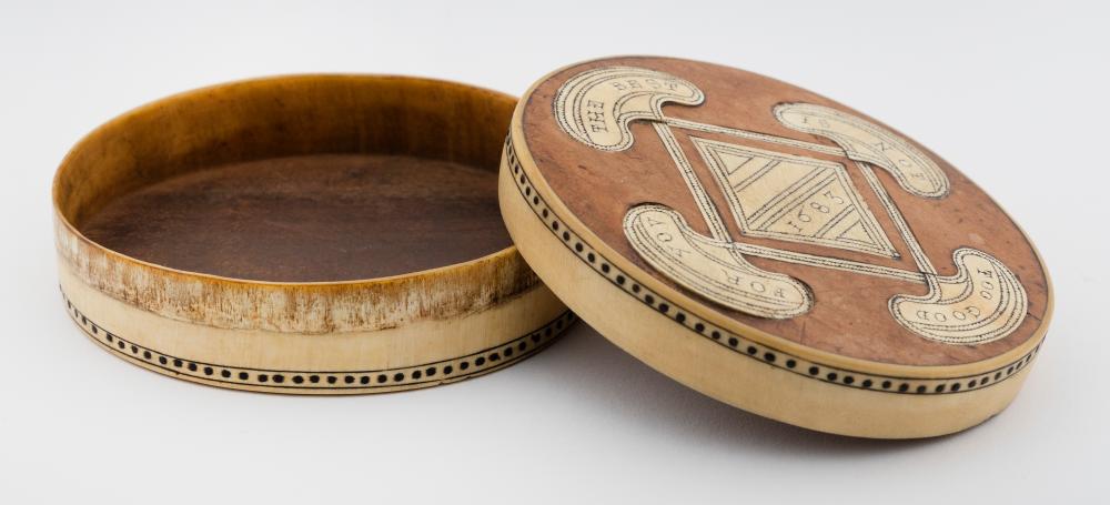 17TH CENTURY ENGLISH CEDAR AND HORN