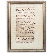 17TH CENTURY GREGORIAN CHANT S