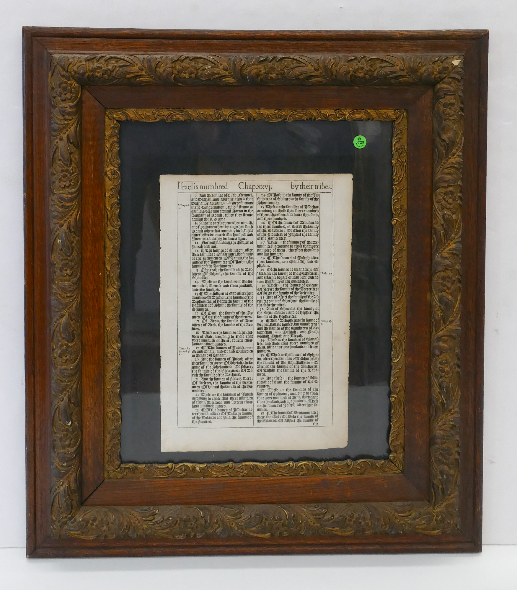 17th Century Manuscript Page in