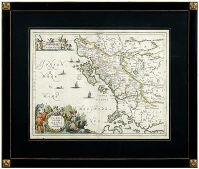 17th century map of Epirus,