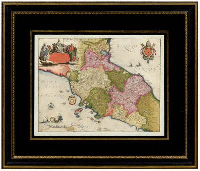 17th century map of Italy, Stato