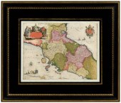 17th century map of Italy, Sta