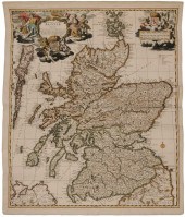 17th Century Map of Scotland "