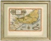 17th century map of Virginia,