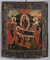17TH CENTURY RUSSIAN ICON OF T