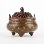 17TH/18TH C. CHINESE GILT SPLA