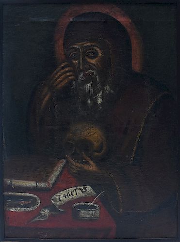 17TH/18TH C. SPANISH COLONIAL OIL