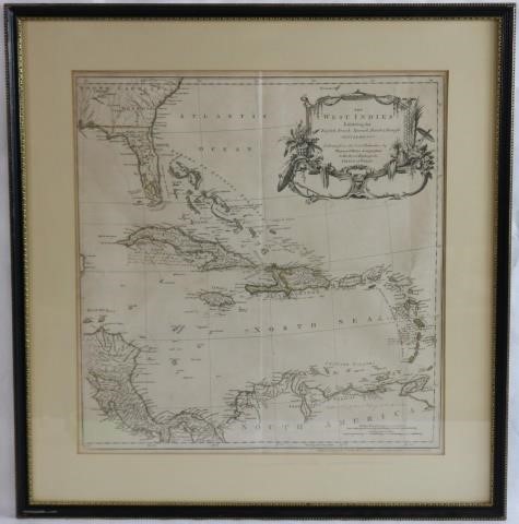 17TH/18TH CENTURY MAP OF THE WEST