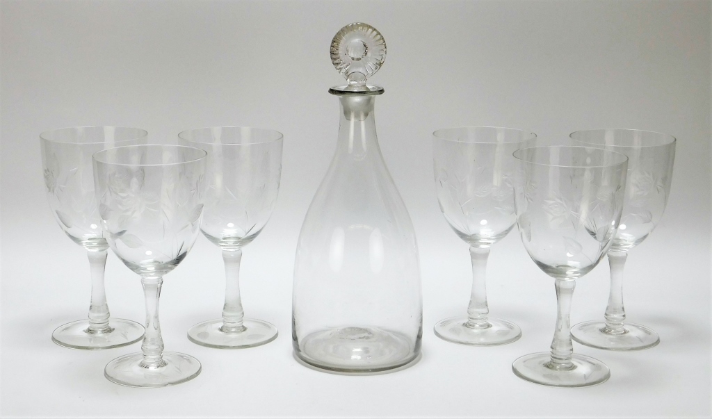 18-19TH C. 7PC DECANTER WINE