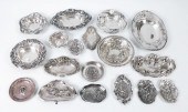 18 ART NOUVEAU STERLING TRAYS:
