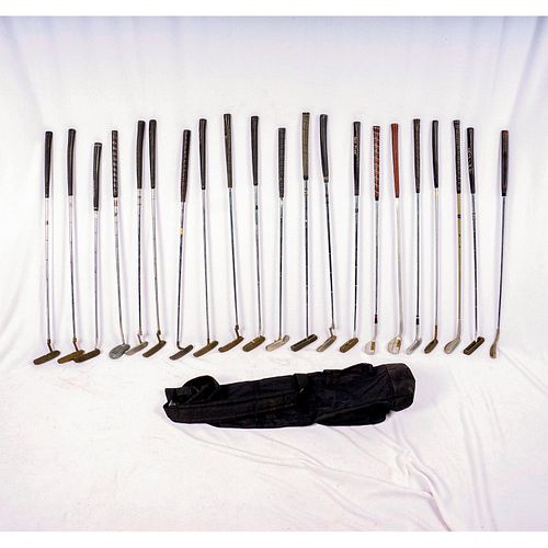 18 ASSORTED METAL PUTTER CLUBS WITH