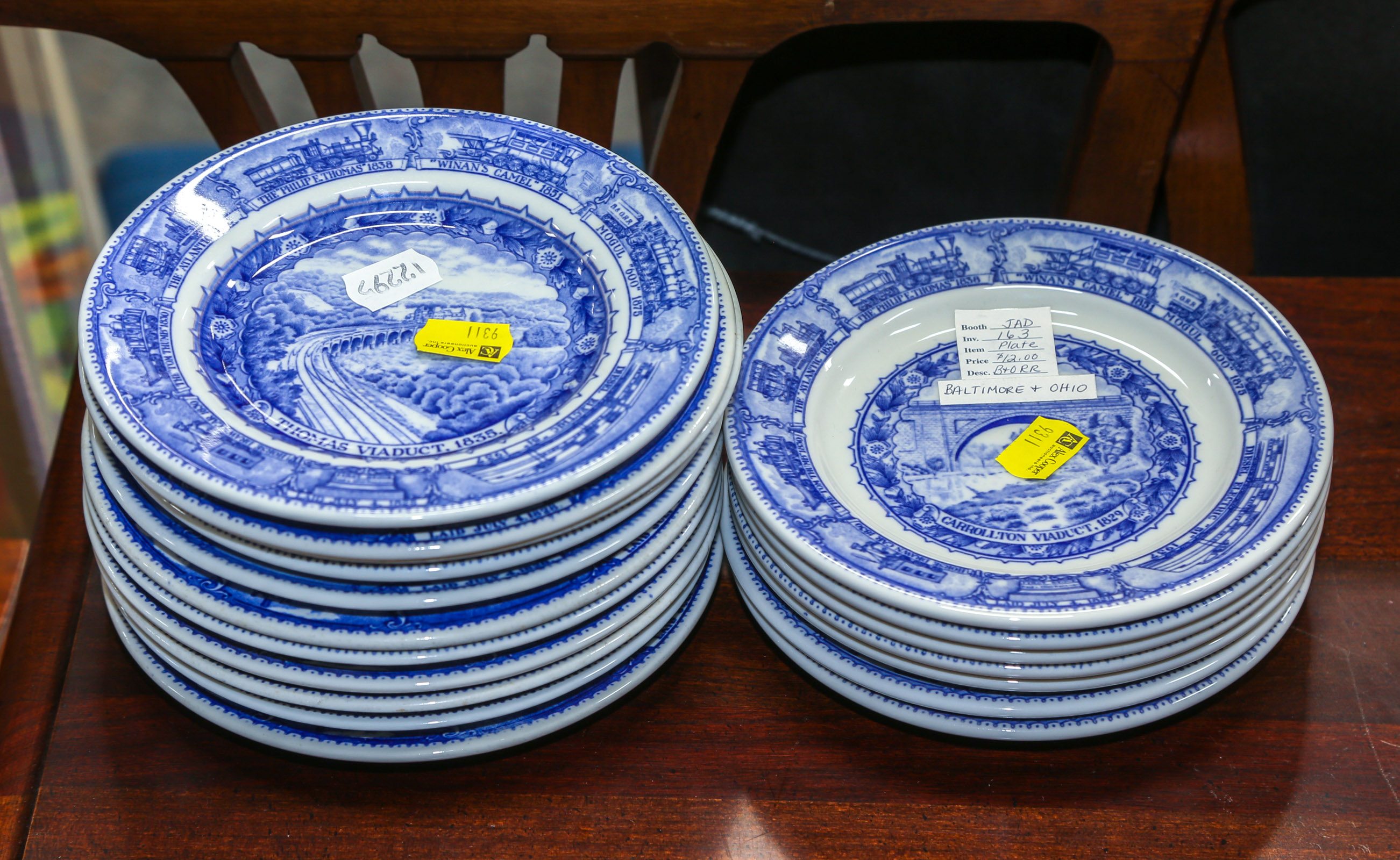 18 B & O SHENANGO BREAD PLATES