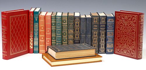 (18) BOOKS: LEATHER-BOUND HISTORY