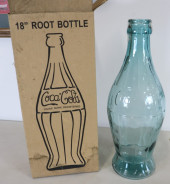 18" COCA COLA ROOT GLASS BOTTL