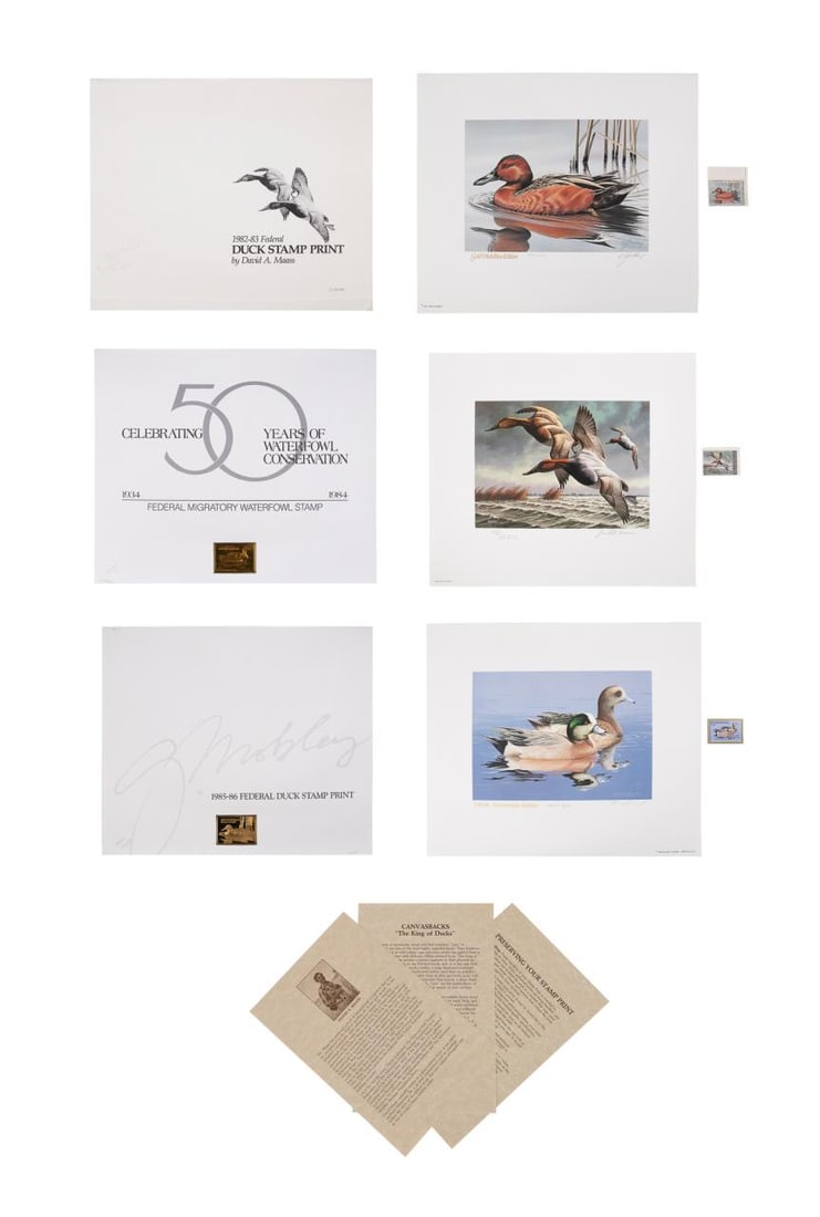 18 FEDERAL DUCK STAMP PRINTS WITH