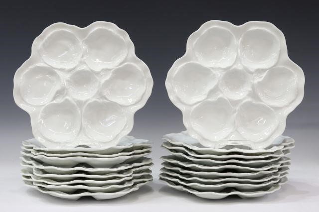 (18) FRENCH LIMOGES PORCELAIN