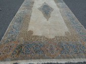 18 FT IVORY KIRMAN CARPETOld P