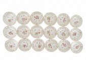 18 GERMAN PORCELAIN PLATES1885