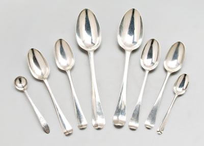 18 Irish silver spoons, various