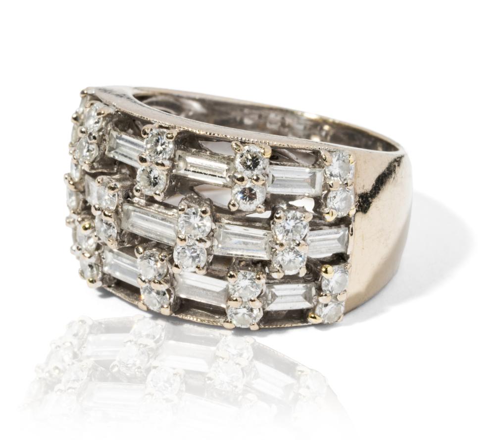18 KARAT GOLD AND DIAMOND BAND