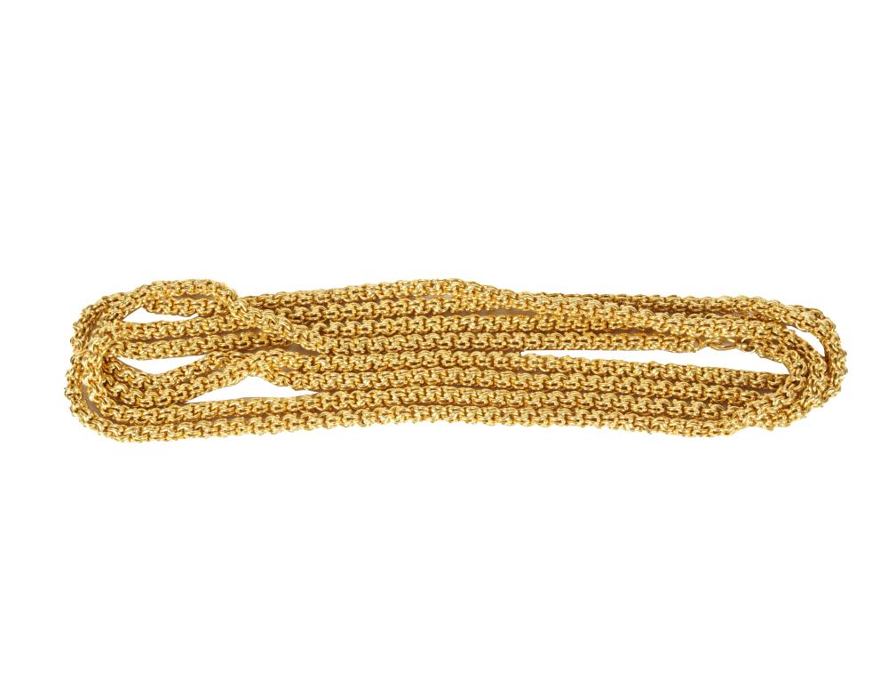 18 KARAT GOLD CHAIN NECKLACE122.3