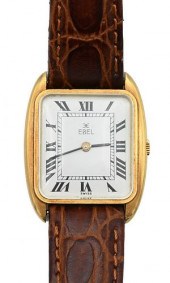 18 KARAT GOLD EBEL SQUARE MENS