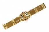 18 KARAT GOLD, ENAMEL, & DIAMO