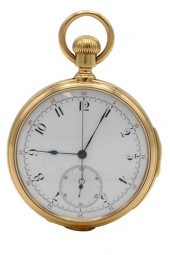 18 KARAT GOLD OPEN FACE QUARTE